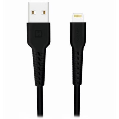Swissten datový kabel usb / lightning 1,0 m černý
