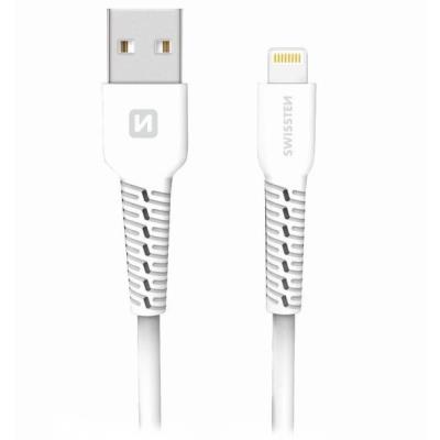 Swissten datový kabel usb / lightning 1,0 m bílý