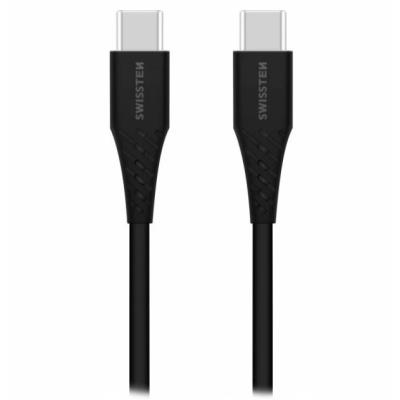 Swissten nabíjecí kabel usb-c / usb-c 1,0 m černý