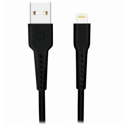 Swissten datový kabelusb/lightning černý 1,2m  (eco balení)