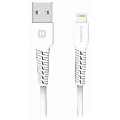 Swissten datový kabelusb/lightning bílý 1,2m  (eco balení)