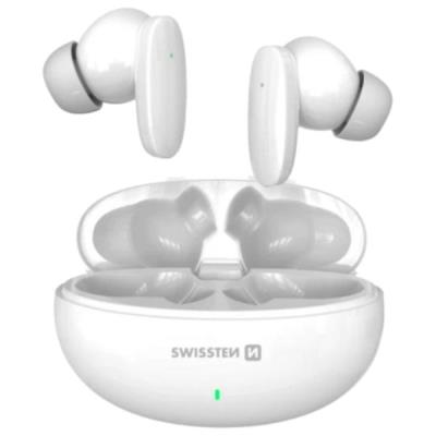 Swissten bluetooth TWS sluchátka Sonic - bílá