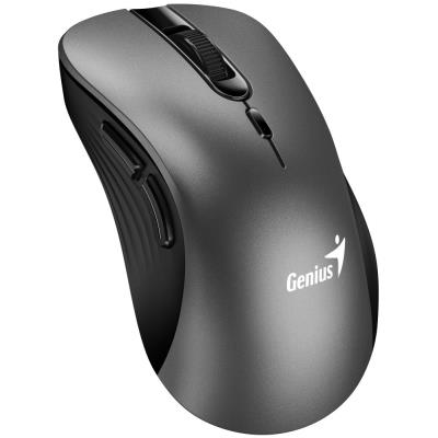 GENIUS Ergo 8100S Iron Grey/ 1600 dpi/ bezdrátová/ 6tlačítek/ tichá/ kovově šedá