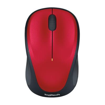 Logitech myš M235/ Bezdrátová/ Optická/ 1000dpi/ USB přijímač/ červená