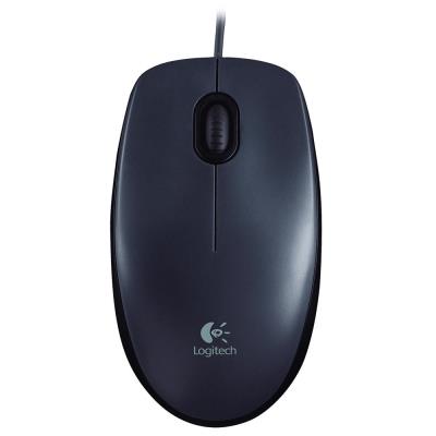Logitech myš M90/ 3 tlačítka/ 1000dpi/ USB/ šedá