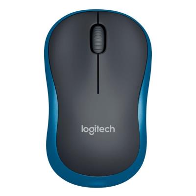 Logitech myš M185/ Bezdrátová/ Optická/ 1000dpi/ USB přijímač/ modrá