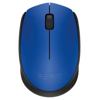 Logitech myš M171/ Bezdrátová/ Optická/ 1000dpi/ USB přijímač/ modrá