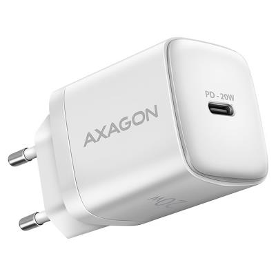 AXAGON nabíječka do sítě / ACU-PD20W / 1x USB-C / PD3.0 / PPS / QC4+ / AFC / FCP / Apple / 20W / bílá