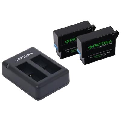 PATONA nabíječka pro digitální kameru Dual GoPro Hero 9/Hero 10/Hero 11/Hero 12/ 2x baterie 1730mAh