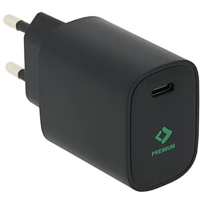 PATONA nabíječka/ USB-C/ vstup /100-240V/ výstup 5V/3.0A, 9V/2.22A, 12V/1.67A/ 20W Power delivery/ černá