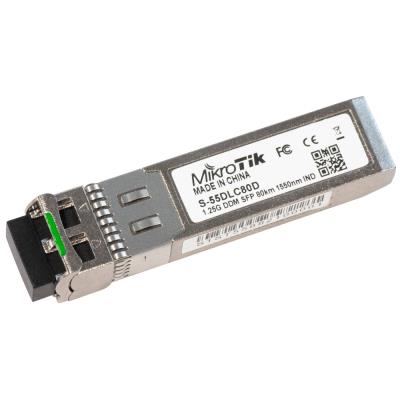 MikroTik S-55DLC80D SFP optický modul , SM, 80km, 1,25G, 1550Nm