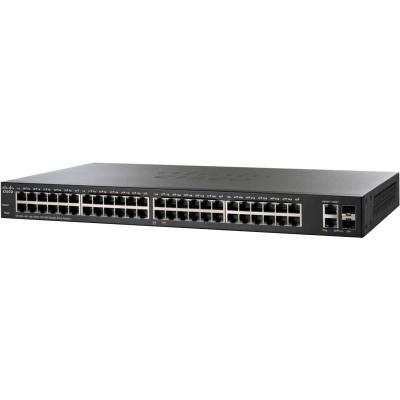 Cisco Switch SF220-48P 48x 10/100 PoE (375W) + 2x 1G combo/ L2+ management/ Lifetime
