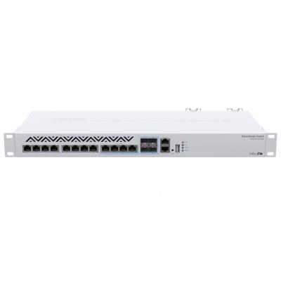 MikroTik Cloud Router Switch CRS312-4C+8XG-RM, 8x GbE, 4x 10 GbE/SFP+, USB, SwOS, ROS, L5