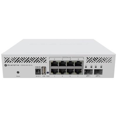 MikroTik Cloud Router Switch CRS310-8G+2S+IN, 256MB RAM, 8x 2,5 GbE, 2x SFP+, USB 3.0, L5