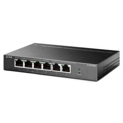 TP-Link TL-SF1006P/ 6-portový PoE switch / 4x PoE+