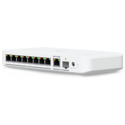 Ubiquiti UniFi Switch Flex Mini 2.5G 8 PoE - 8x 2.5GbE, 1x 10GbE/ SFP+ port combo, PoE+++ In/PoE++ Out (PoE budget 196W)