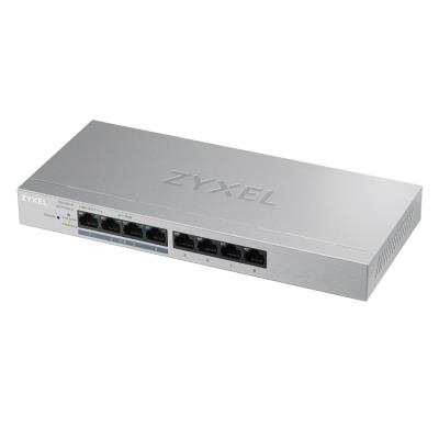 Zyxel GS1200-8HP 8-port Desktop Gigabit Web Smart switch, 4x PoE 802.3at, PoE budget 60W, fanless