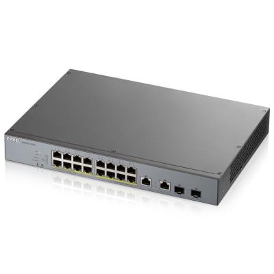 Zyxel GS1350-18HP 18 Port smart managed CCTV PoE switch, long range, 250W, 16x GbE, 2x combo RJ45/SFP