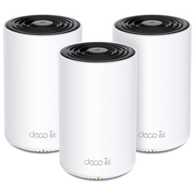 TP-Link Deco XE75(3-pack) Mesh systém AXE5400, WiFi 6E, 3x GLAN, / 574Mbps 2,4GHz/ 2402Mbps 5GHz/ 2402 6GHz