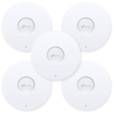 TP-Link EAP613(5-pack) stropní AP WiFi 6, 1x GLan, 2,4 a 5 GHz, AX1800, bez PoE adaptéru, Omada SDN