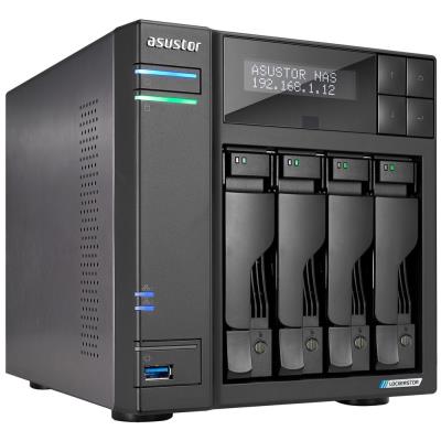 Asustor NAS AS6704T / 4x 2,5"/3,5" SATA III/ Celeron N5105 2.0 GHz/ 4GB/ 2x 2.5GbE/ 4x M.2/ PCIe / 2x USB 3.2/ HDMI+IR