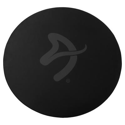 AROZZI Zona Floorpad Black/ ochranná podložka na podlahu/ kulatá 121 cm průměr/ černá s šedým logem