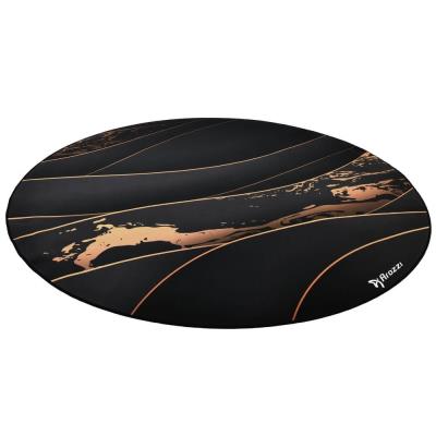 AROZZI Zona Floorpad Black Gold/ ochranná podložka na podlahu/ kulatá 121 cm průměr/ černozlatý design