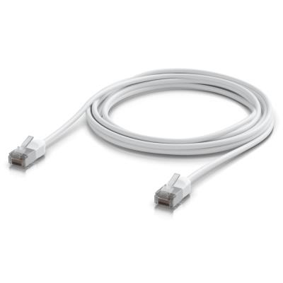 Ubiquiti UniFi Premium Patch Cable Outdoor 3m - Patch kabel, venkovní, Cat6A, bílý, 3m