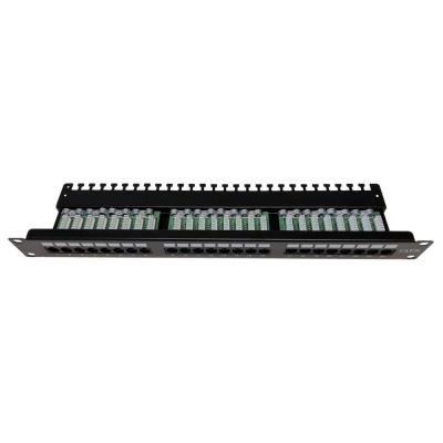 XtendLan Patch panel 19", 24 portů, Cat5e, UTP, vyvazovací úchytky, 2xAu