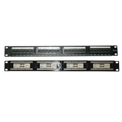 XtendLan Patch panel 19", 24 portů, Cat6, 30u Au, LSA/110