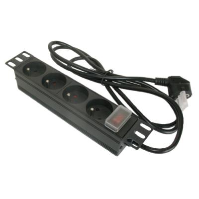 XtendLan 10'' rozvodný panel 4x 230V, ČSN, vypínač, 1,8 m