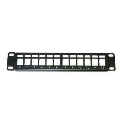 XtendLan Patch panel 10", 12 portů, 1U, neosazený