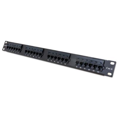XtendLan Patch panel 19", 24 portů Cat6, 30u Au, 110