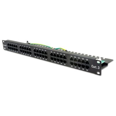 XtendLan Patch panel 19", 50 portů, Cat3, 1U