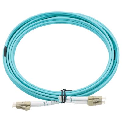 XtendLan FO patch LC-LC 5m 50/125, OM3, duplex, G.652d, LS0H, armovaný kabel, kulatý, 3mm