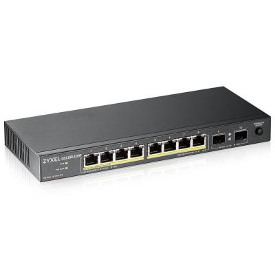 ZyXEL GS1100-10HP v2, unmanaged PoE 8x Gigabit, 2x Fiber Uplink, 130 Watt PoE