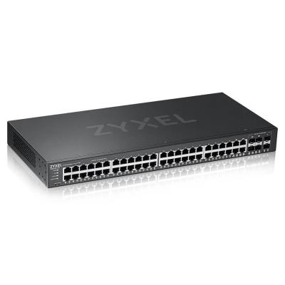 ZyXEL GS2220-50, EU region, 48-port GbE L2 Switch with GbE Uplink (1 year NCC Pro pack license bundled)