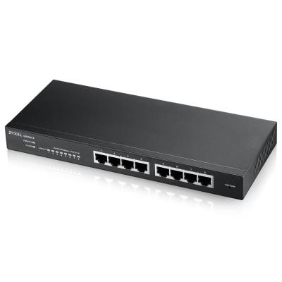 ZyXEL GS1915-8, 8-port GbE Smart hybrid mode Switch, standalone or NebulaFlex Cloud, desktop, fanless