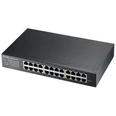 ZyXEL GS1915-24E, 24-port GbE Smart hybrid mode Switch, standalone or NebulaFlex Cloud, rackmount, fanless