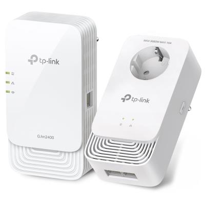 TP-Link PGW2440 KIT Powerline adaptér, G.hn2400, KIT 1× PGW2440 + 1× PG2400P, WiFi AX1800