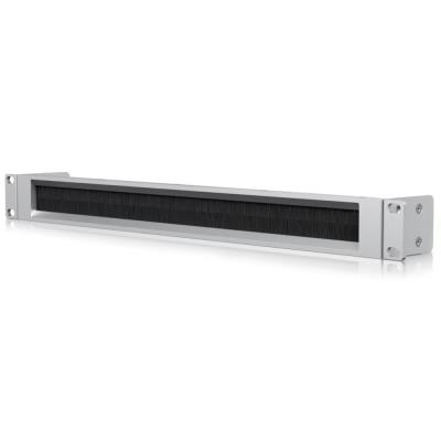 Ubiquiti Rack Mount Panel Brush 1U - Panel do rozvaděče 19", průchozí s kartáčem, stříbrno-černý, 1U