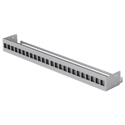 Ubiquiti 24-Port Blank Keystone Patch Panel - Panel do rozvaděče 19", pro keystone, stříbrný, 1U