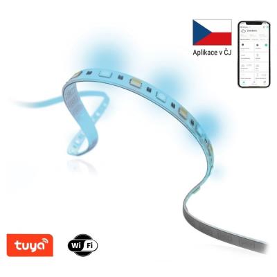 IMMAX NEO LITE SMART LED pásek/ 24W/ Wi-Fi/ IP67/ RGB/ CCT barevný/ 406lm/m/ 2700 - 6500 K/ stmívatelný/ 5m/ TUYA