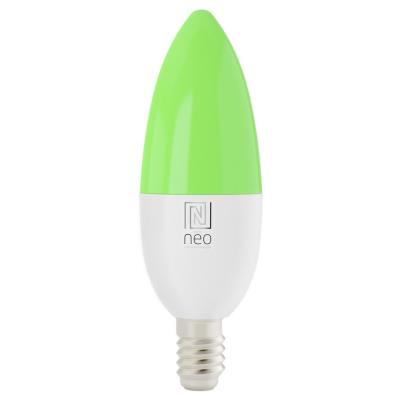 IMMAX NEO SMART žárovka LED E14 6W RGB+CCT barevná a bílá, stmívatelná, Wi-Fi, TUYA
