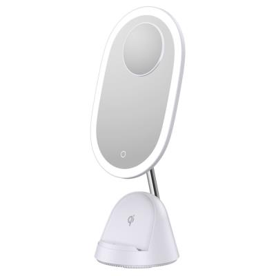 IMMAX LED kosmetické zrcátko FACE 3v1/ stojánek s Qi nabíjením/ 18W/ 70lm/ DC 12V/1,5A/ bílé