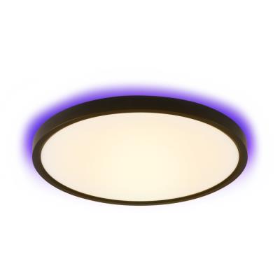 IMMAX NEO LITE TUDO SMART stropní svítidlo s RGB podsvícením 40cm, 50W Wi-Fi černá, TUYA