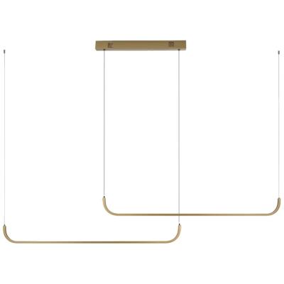 IMMAX NEO PATTINI SMART závěsné svítidlo dvojité 160-280cm, 53W, 3640lm zlaté Zigbee 3.0, TUYA