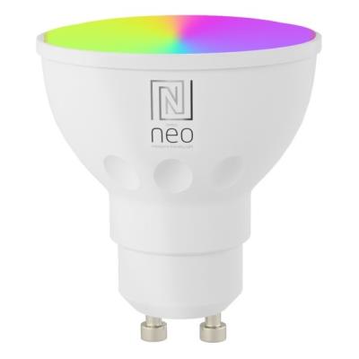 IMMAX NEO SMART LED žárovka GU10 4,8W RGB+CCT barevná a bílá, stmívatelná, Zigbee, TUYA