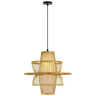 IMMAX BOHO PINCHOS designové závěsné svítidlo, D45cm, E27, bambusové dřevo