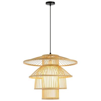 IMMAX BOHO PINCHOS designové závěsné svítidlo, D50cm, E27, bambusové dřevo